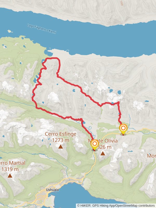 Sierra Valdivieso Circuit mobile static map