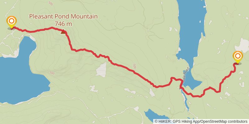 Appalachian Trail - Maine stage 14 Map