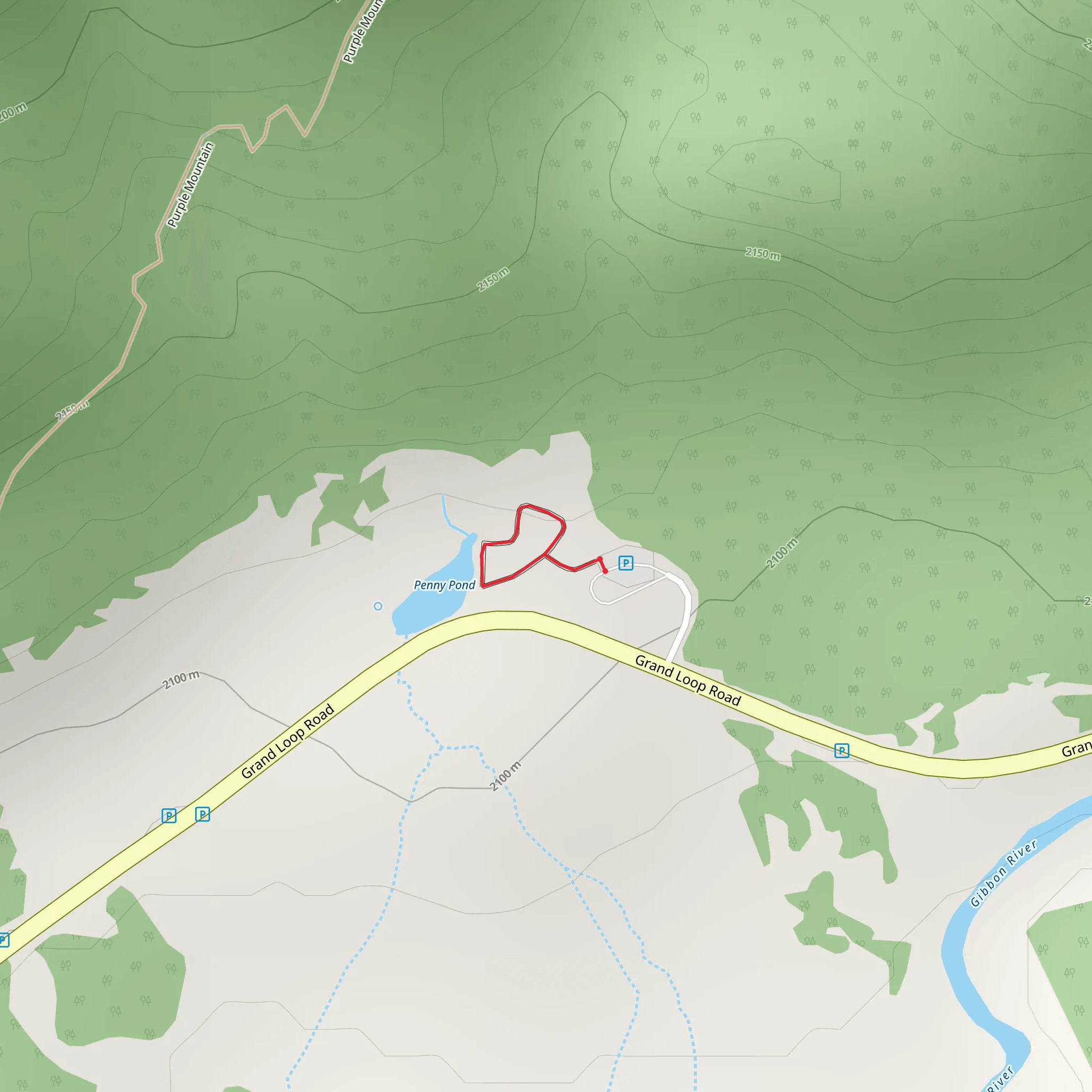 Terrace Springs Trail mobile static map