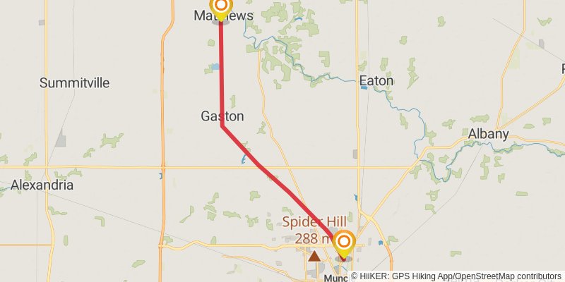 American Discovery Trail North Route stage 97 Map