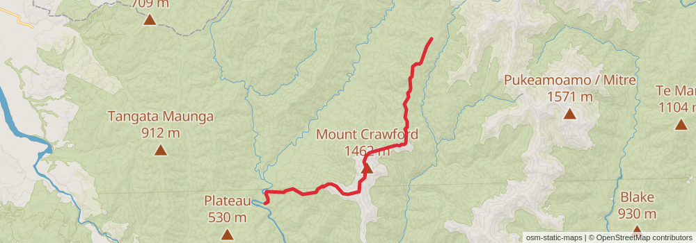 Te Araroa Trail stage 86 Map