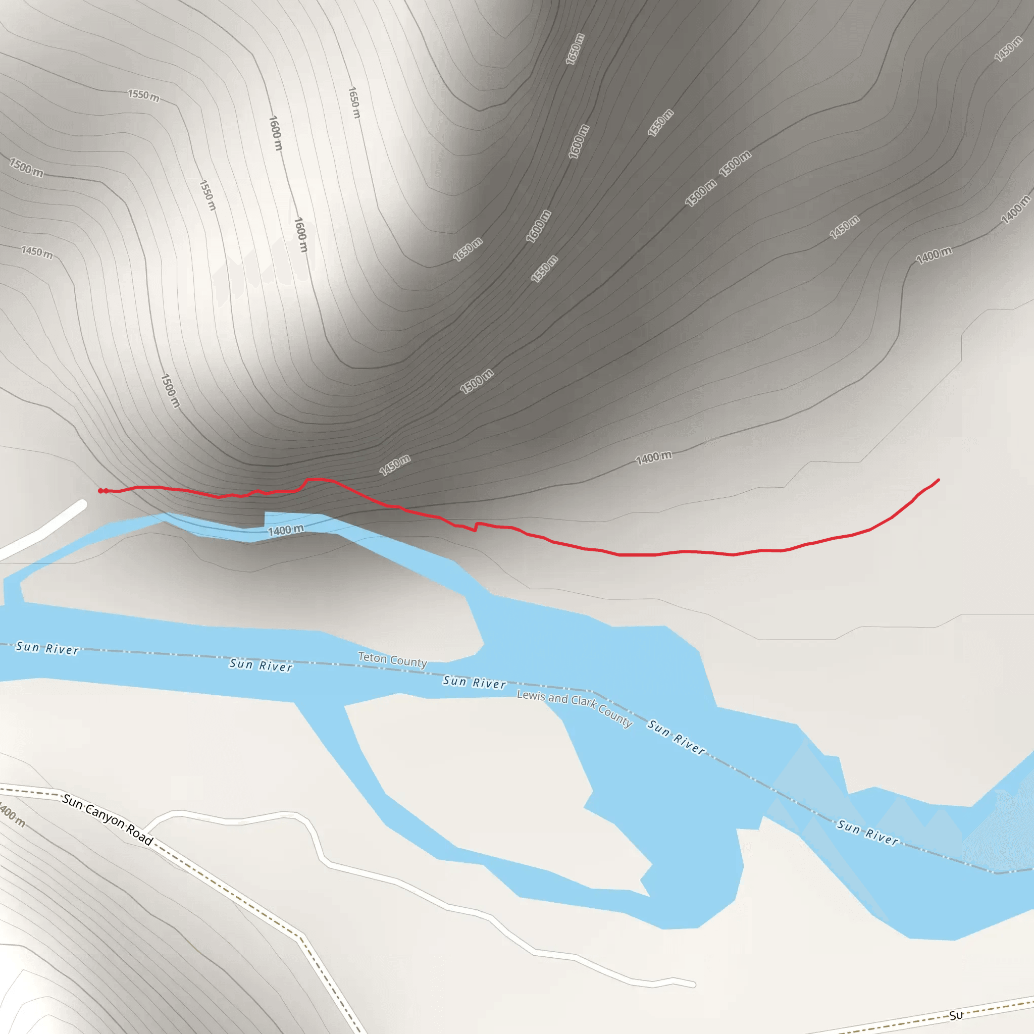 Wagner Basin Trail mobile static map
