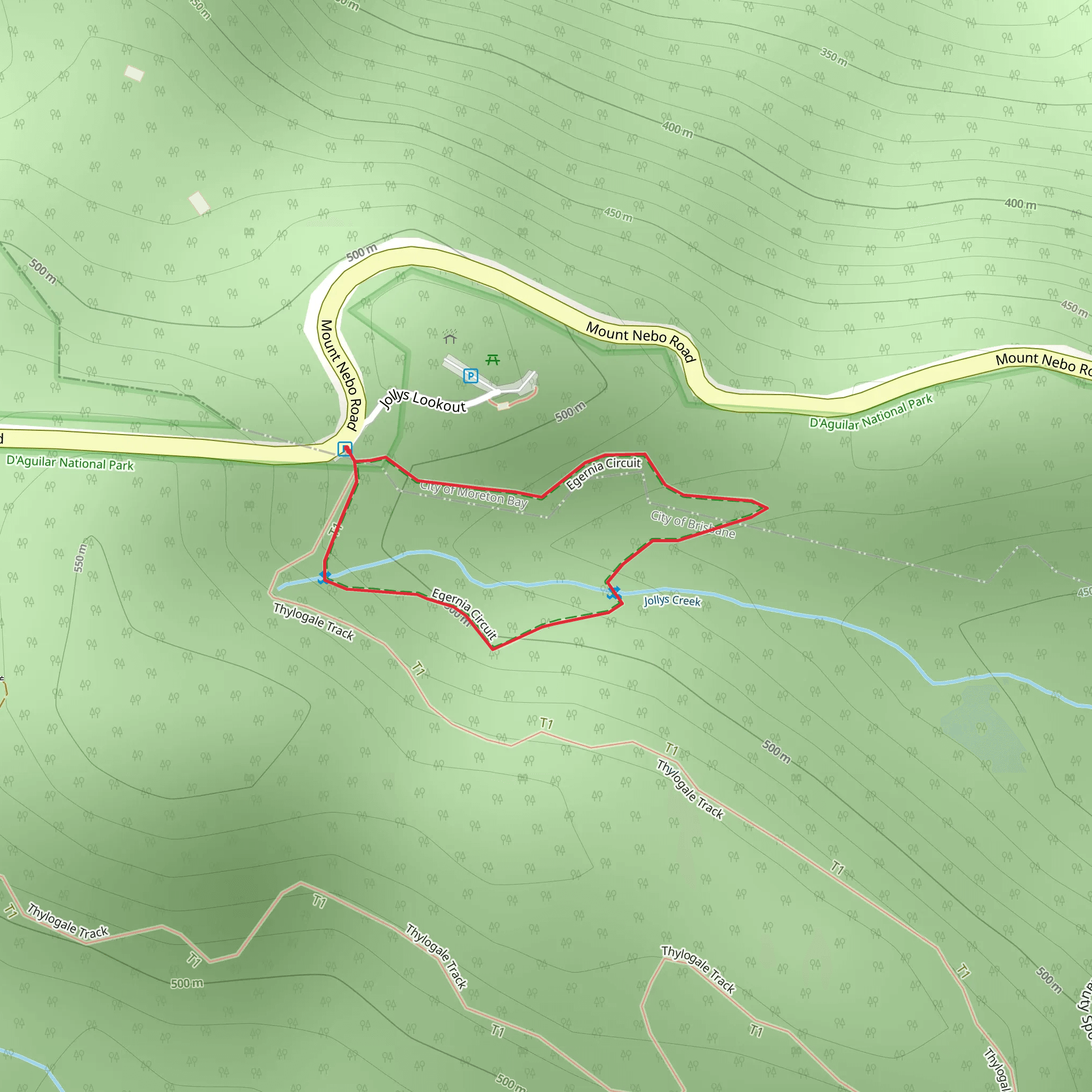 Egernia Circuit Track mobile static map