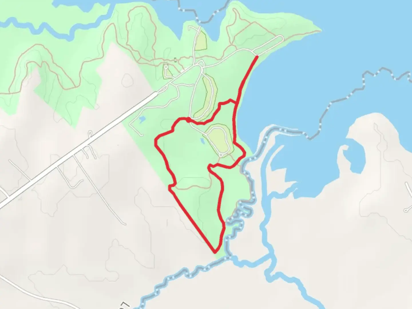 An image depicting the trail Lake Somerville State Park - Nails Creek Unit Loop and its surrounding area.