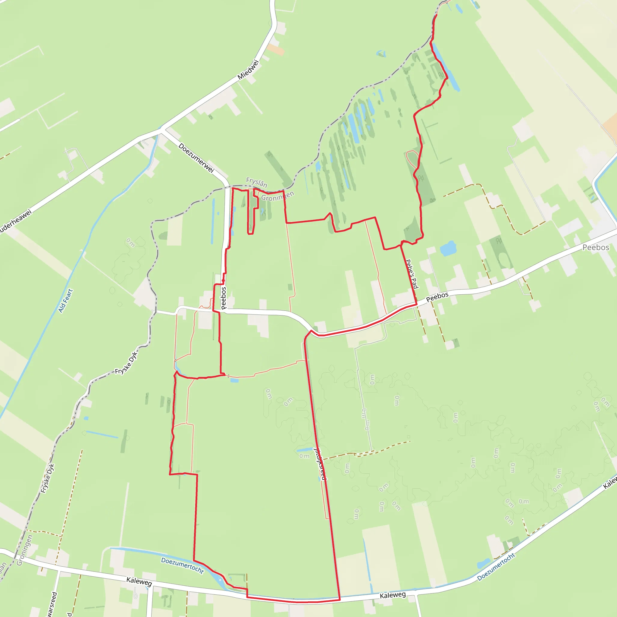 De Zanden via Pebe's Pad mobile static map