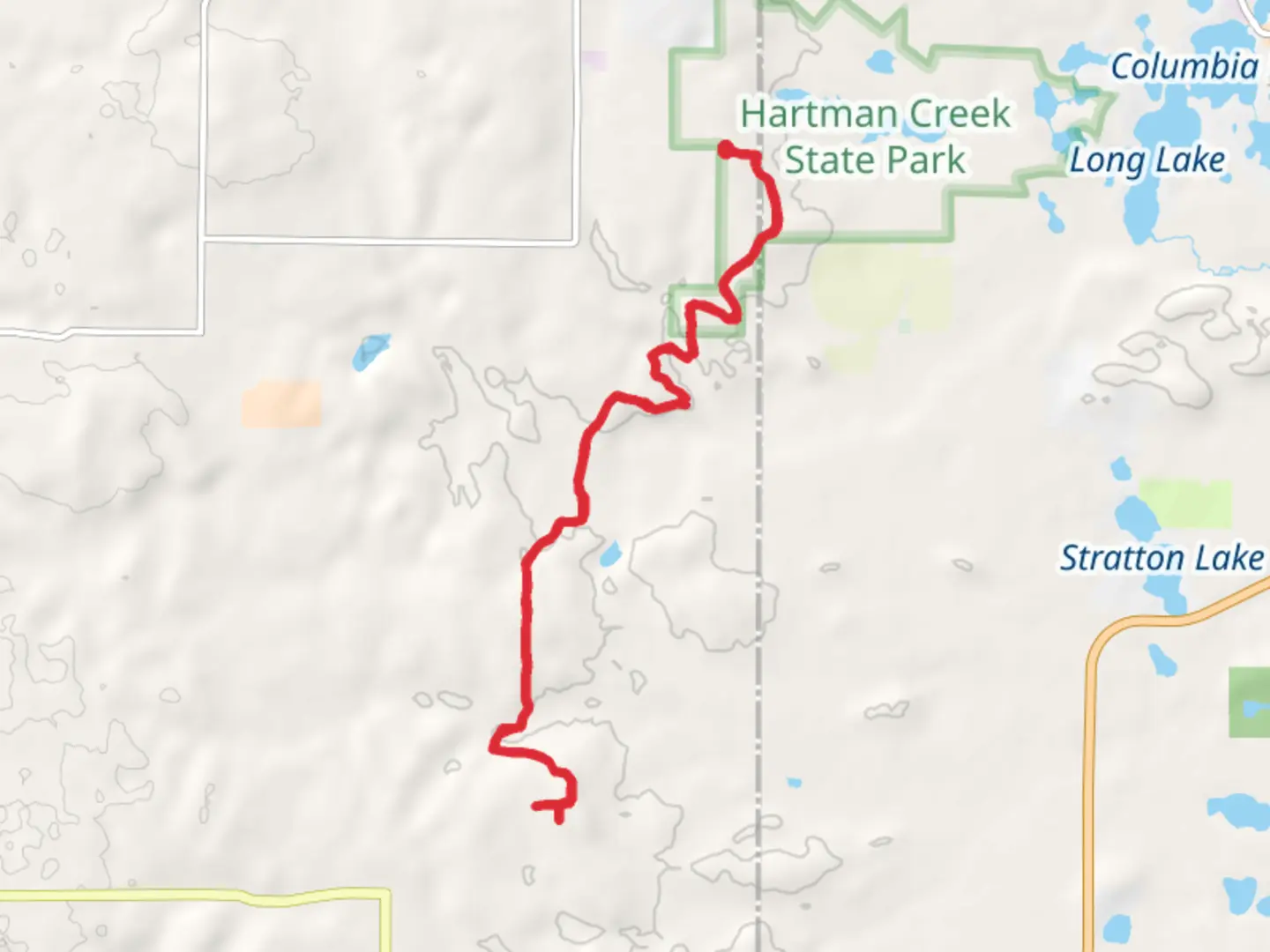 An image depicting the trail Ice Age Trail from 6th Avenue and its surrounding area.