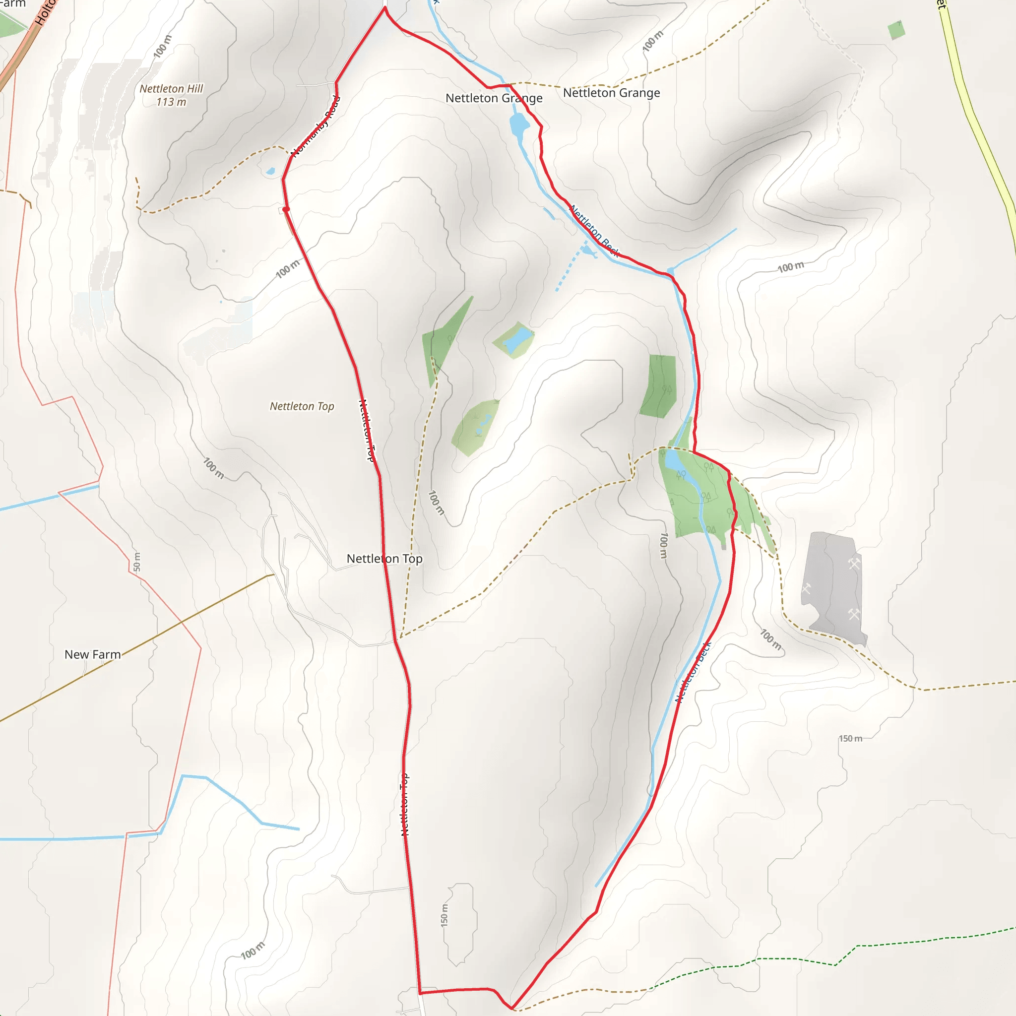 Nettleton Beck Loop mobile static map