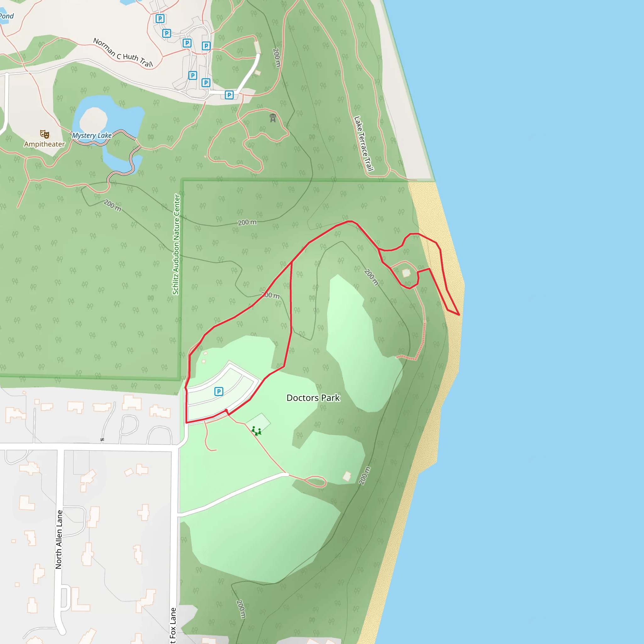 Doctors Park Loop mobile static map