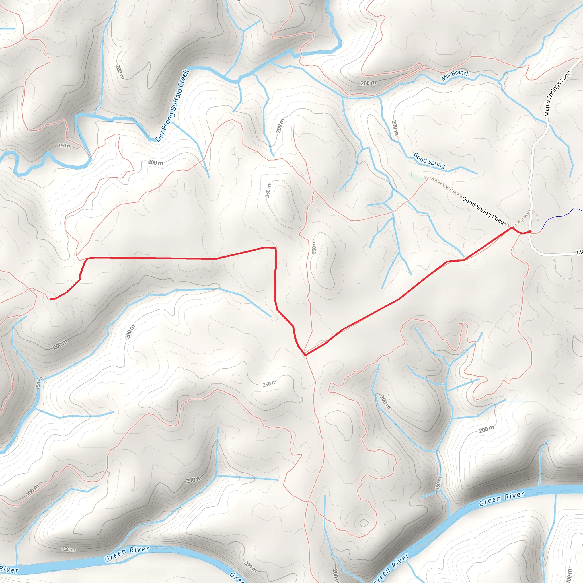 Buffalo Creek Trail mobile static map