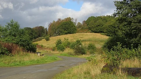 An image depicting the trail Finglas Woods Loop via Creag a' Bhlair and its surrounding area.