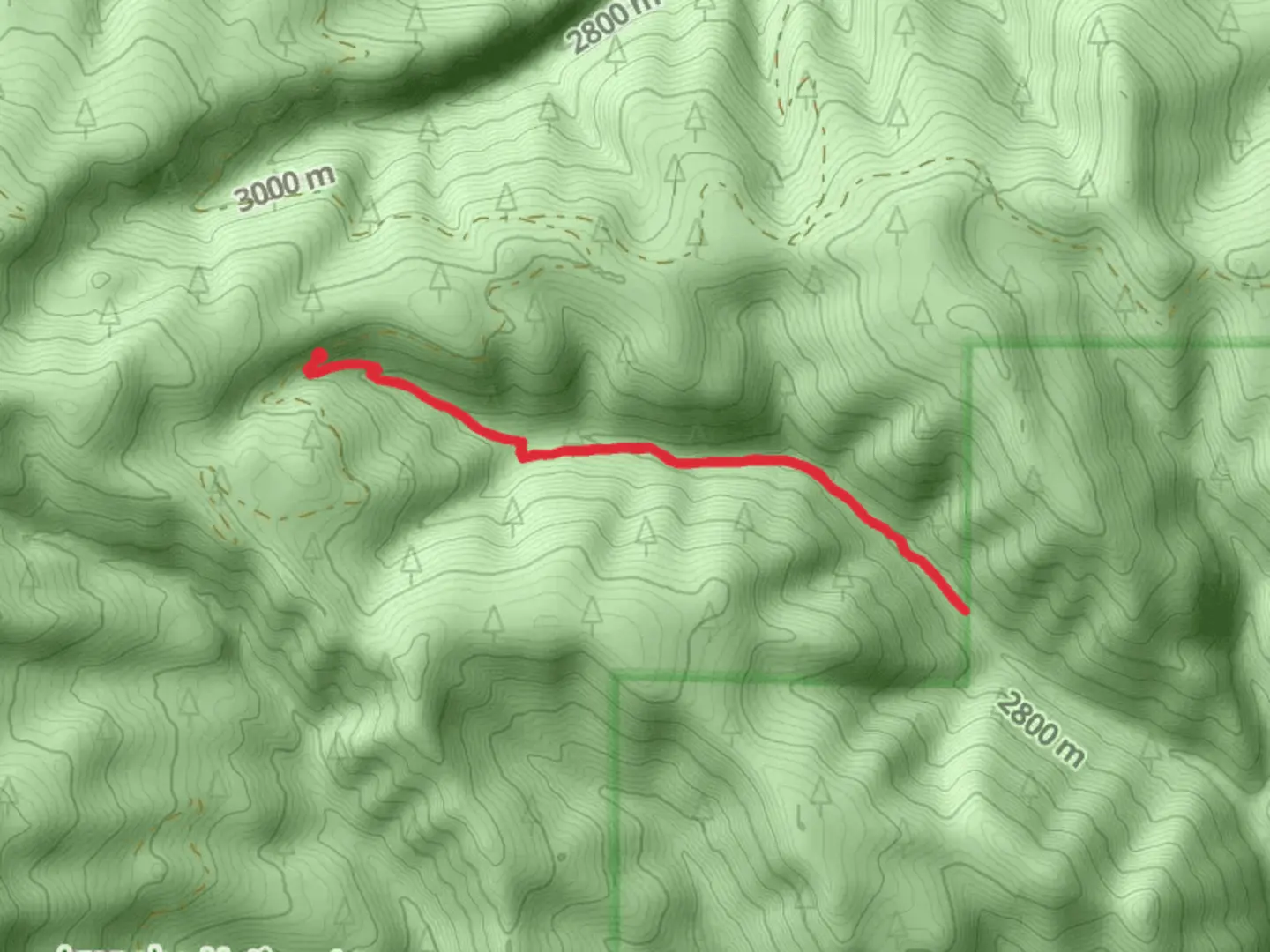 An image depicting the trail Drowsy Water Trail and its surrounding area.
