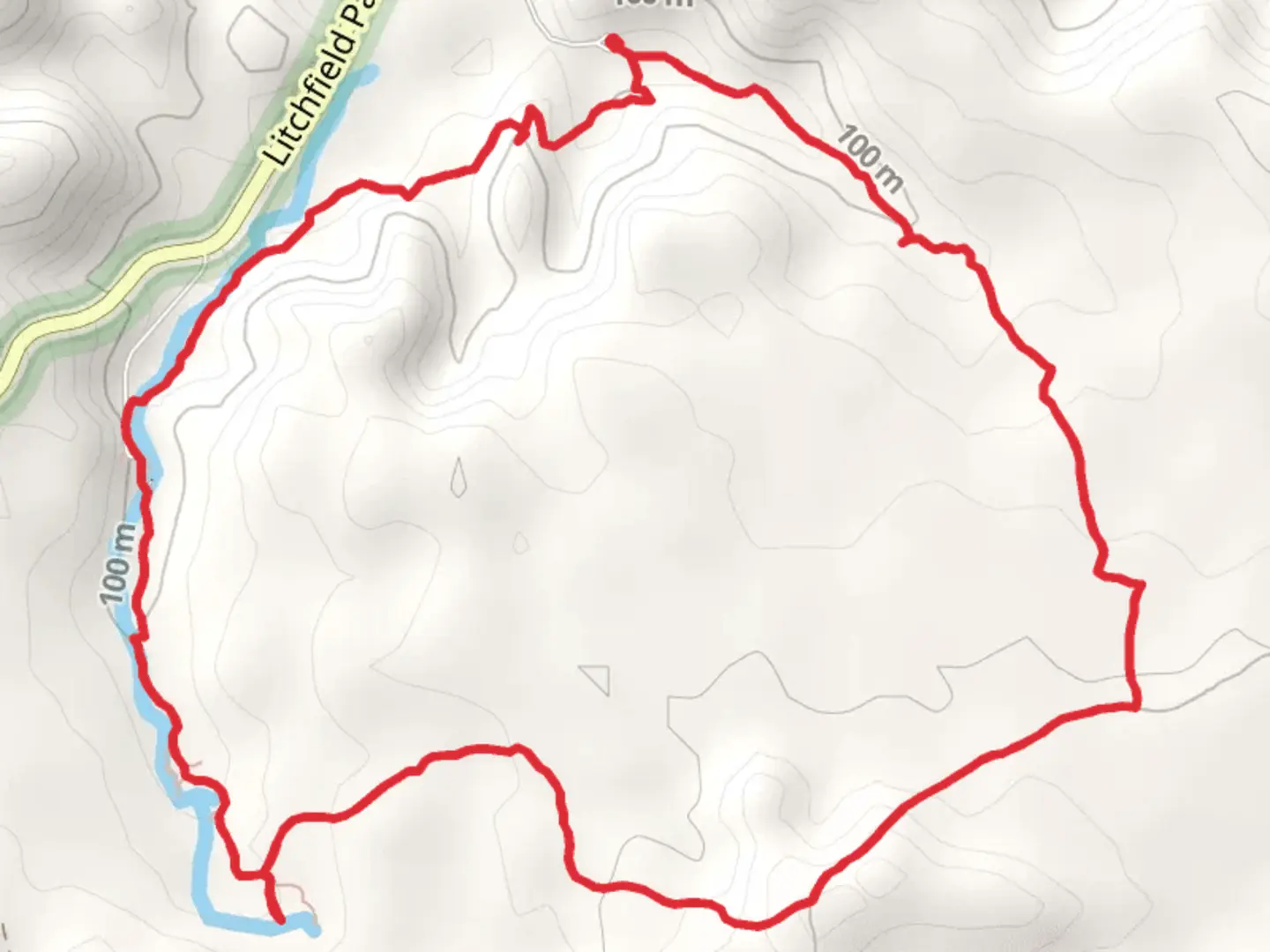 An image depicting the trail Bamboo Creek - Tin Mine - Walker Creek Loop and its surrounding area.