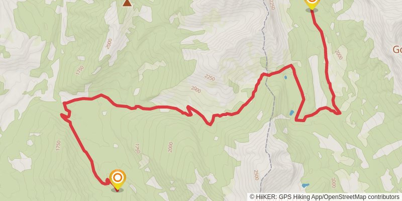 Great Divide Trail stage 13 Map