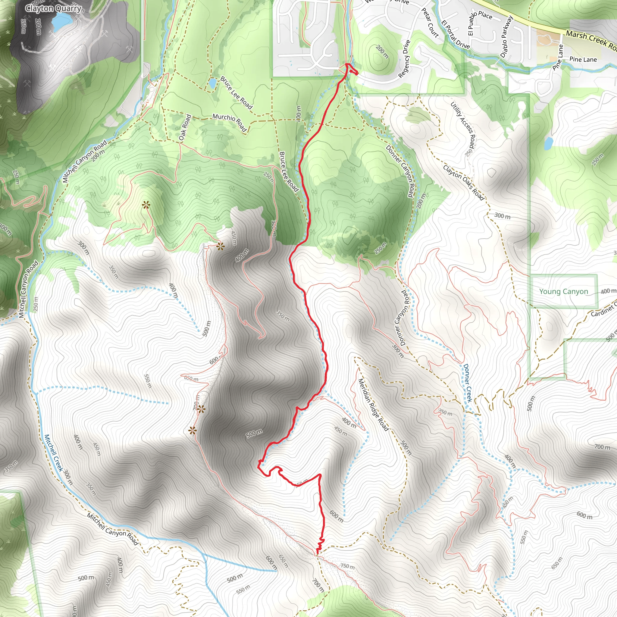 George Cardinet Back Creek and Back Creek Trail mobile static map