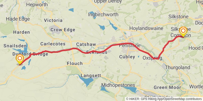 Liverpool to Hull Walk stage 7 Map