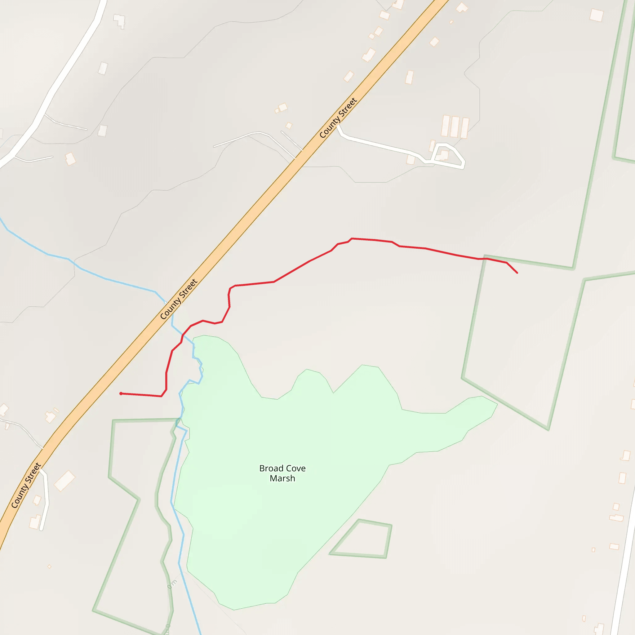 Board Cove Marsh Out and Back mobile static map