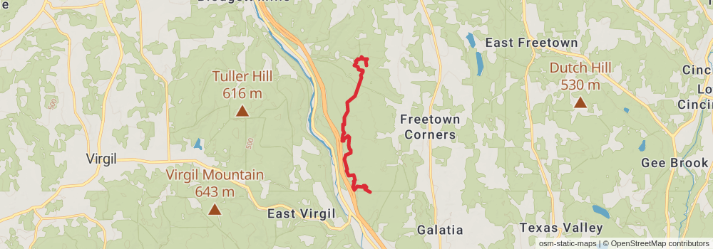 American Perimeter Trail - New York to Maine stage 13 Map