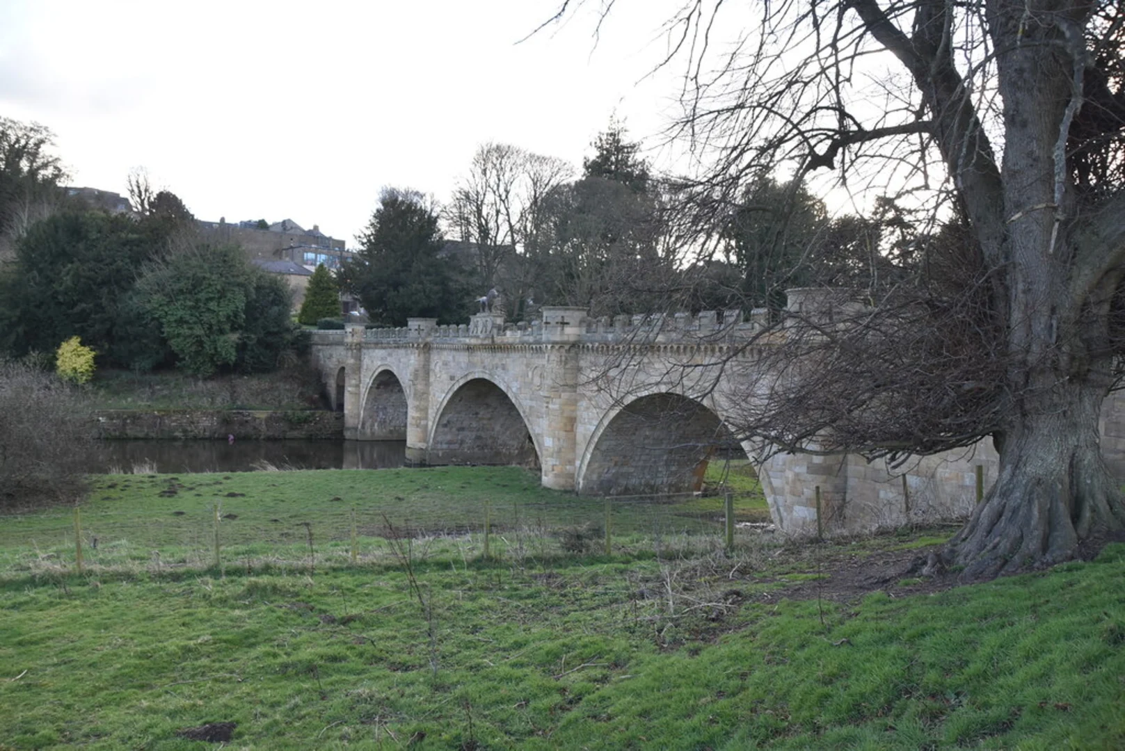 An image depicting the trail The Alnwick Garden Loop and its surrounding area.