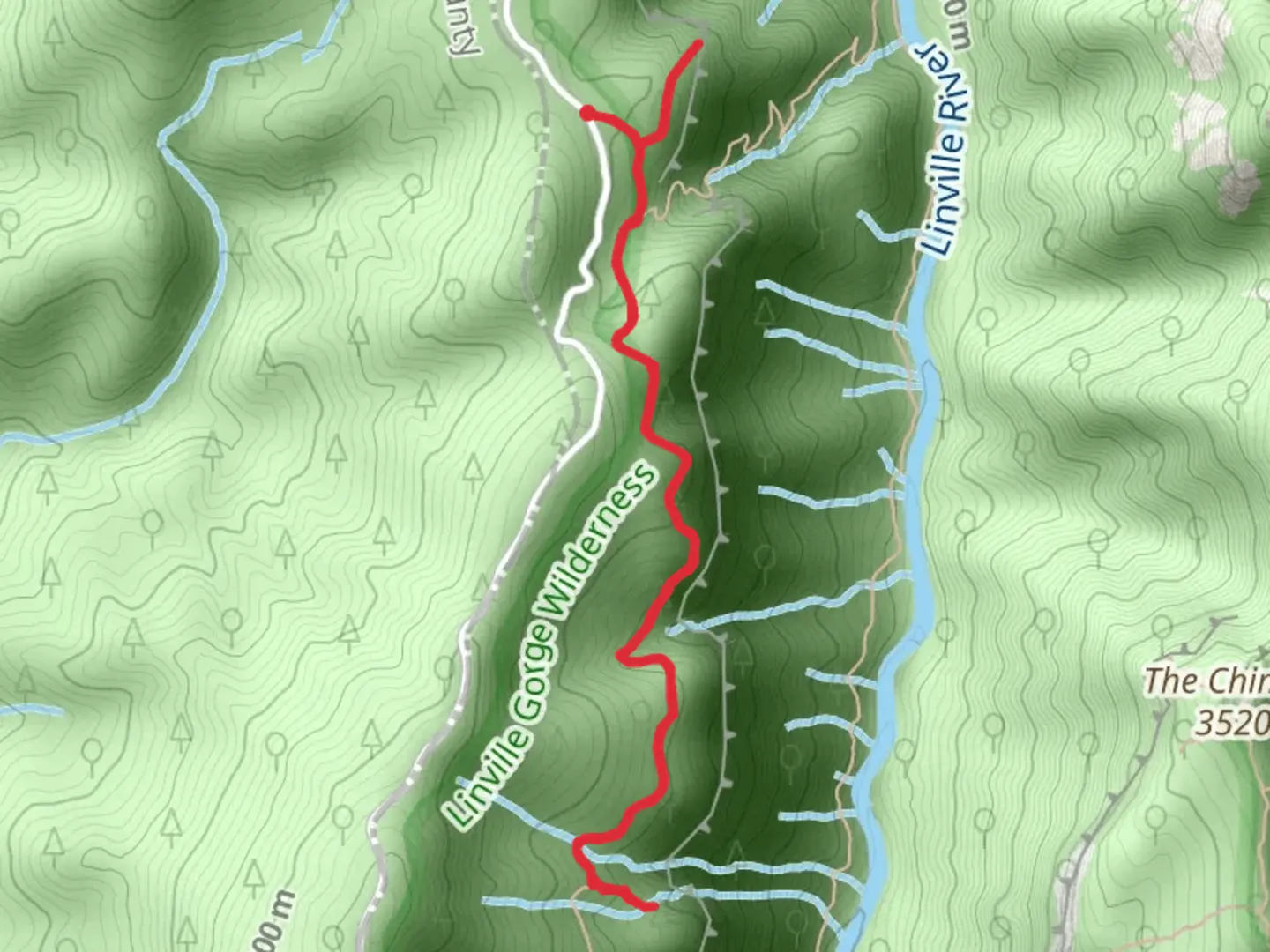 An image depicting the trail Rock Jock and Conley Cave Trail and its surrounding area.