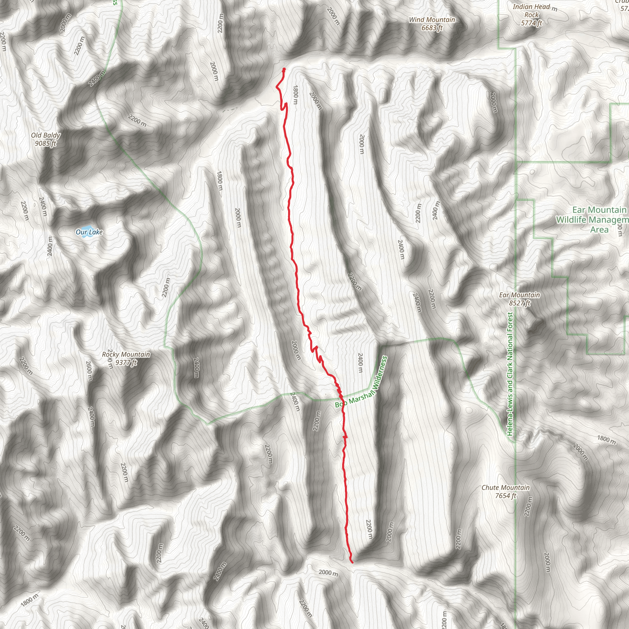 Green Gulch Trail mobile static map