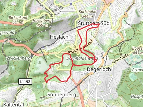 Kellerbrunnenweg and Dornhaldenweg Loop