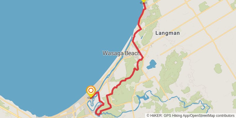 Ganaraska Trail stage 20 Map