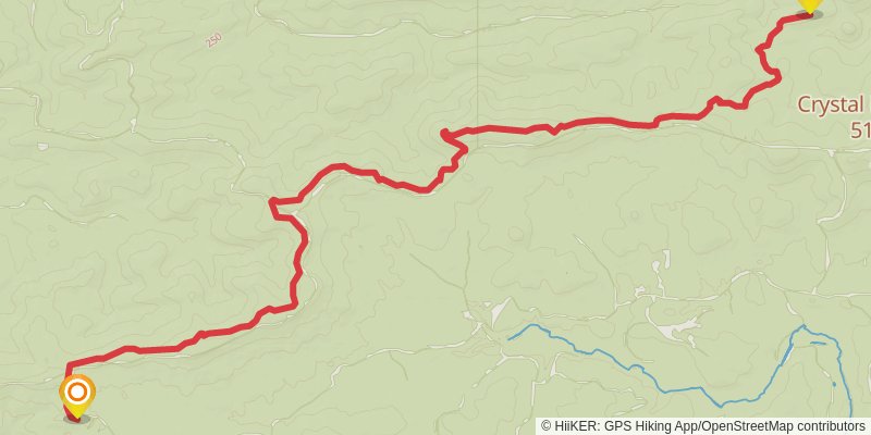 Ouachita National Recreation Trail stage 15 Map
