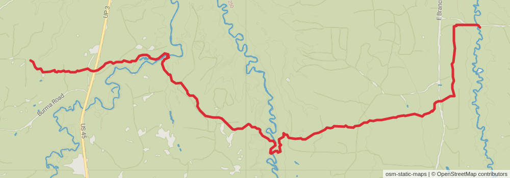 American Perimeter Trail - North Country Primary stage 111 Map