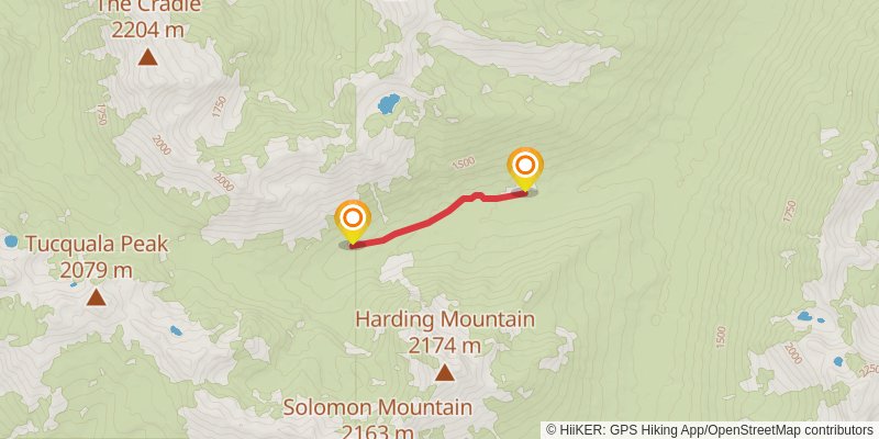 Snowall Cradle Trail stage 2 Map