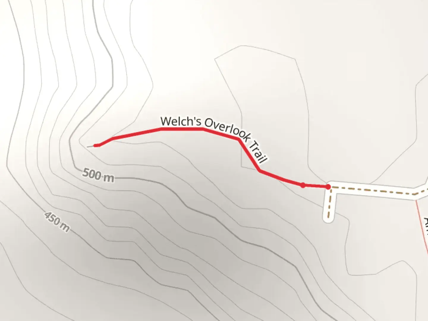 An image depicting the trail Gross Ridge and its surrounding area.