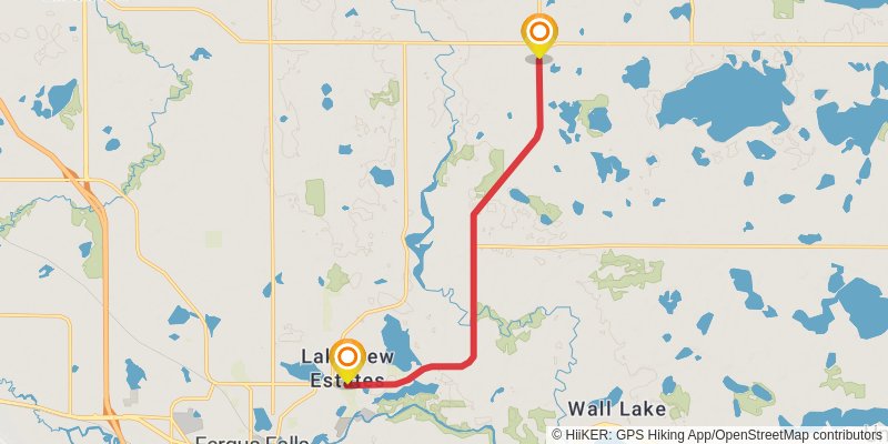 North Country Trail - Minnesota stage 4 Map