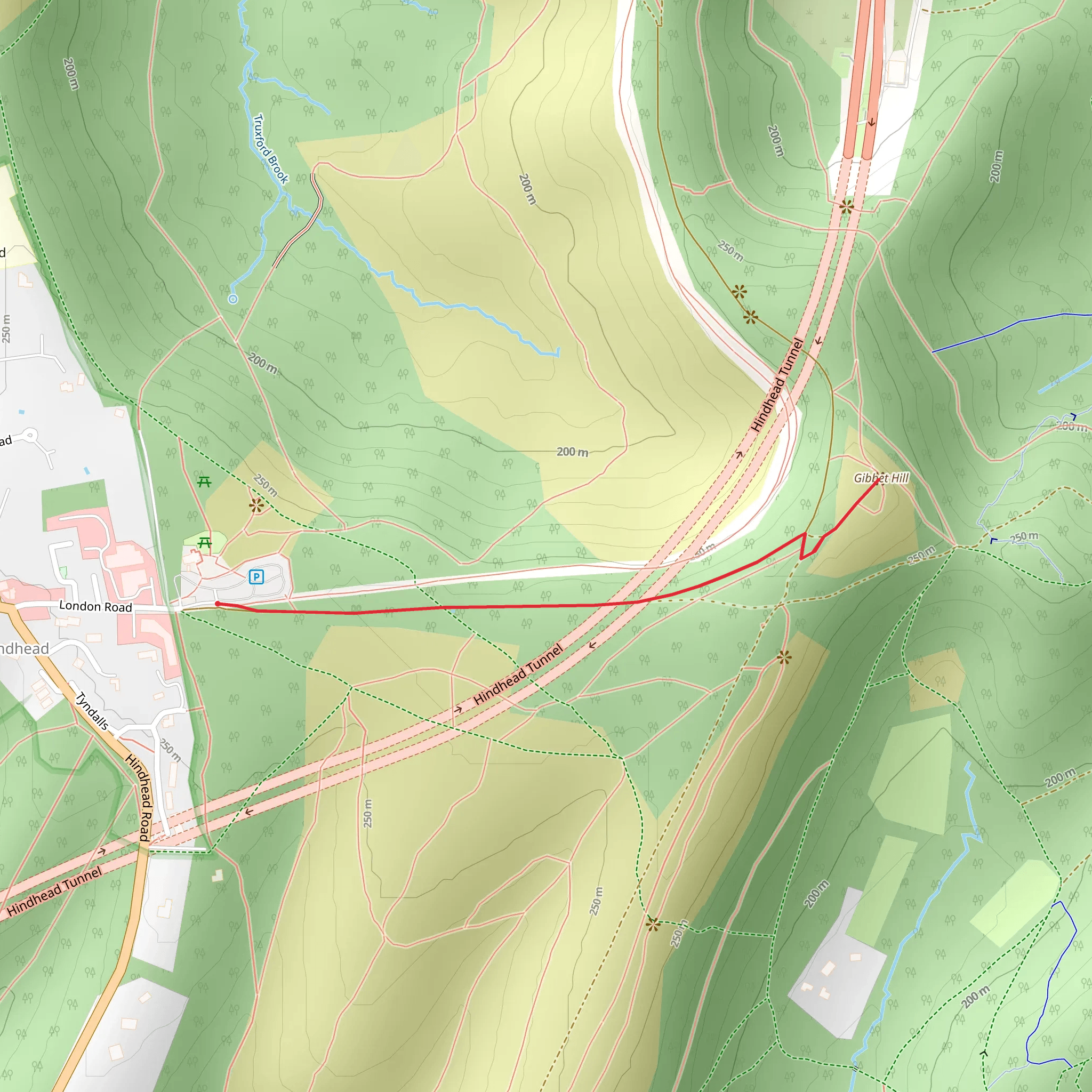 Gibbet Hill mobile static map