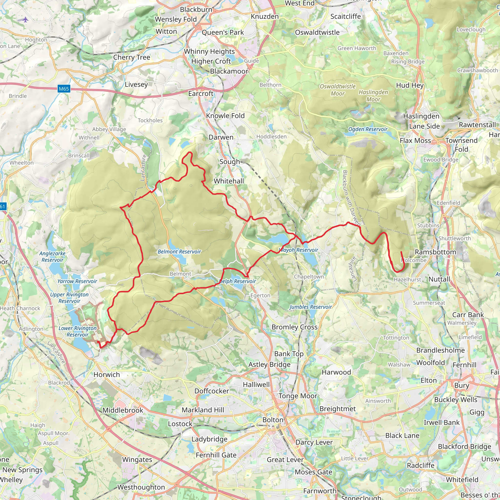 Three Towers Loop from Three Towers Circuit mobile static map