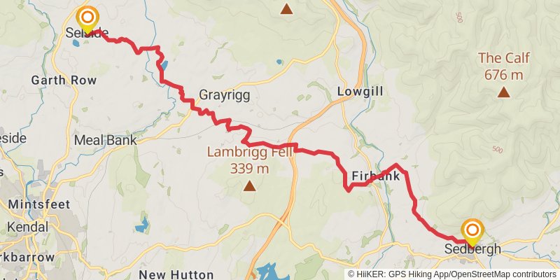 Head to Head Walk stage 13 Map