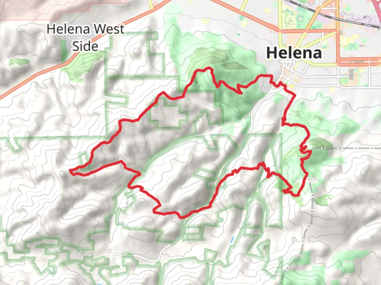 An image depicting the trail Eagle Scout, Entertainment and Mt Helena Ridge Loop Trail and its surrounding area.