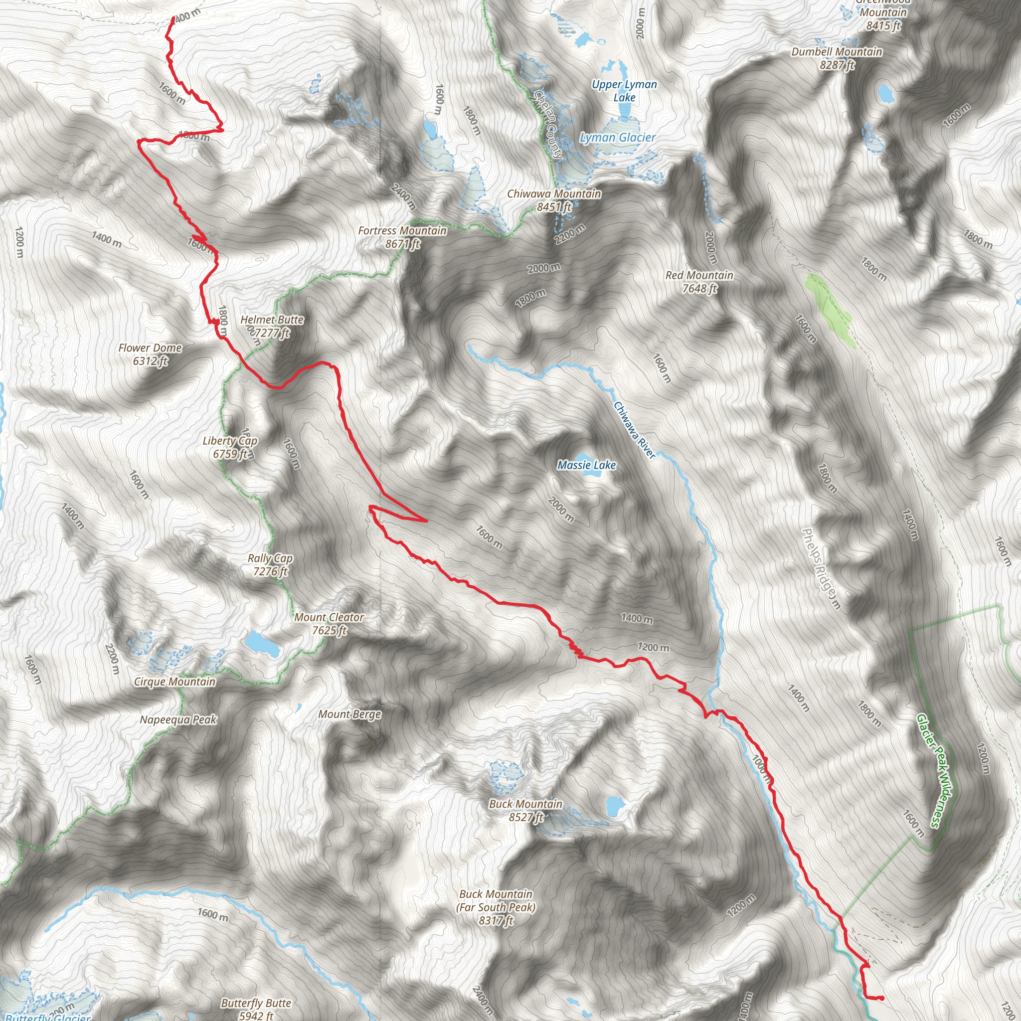 Buck Creek Trail mobile static map