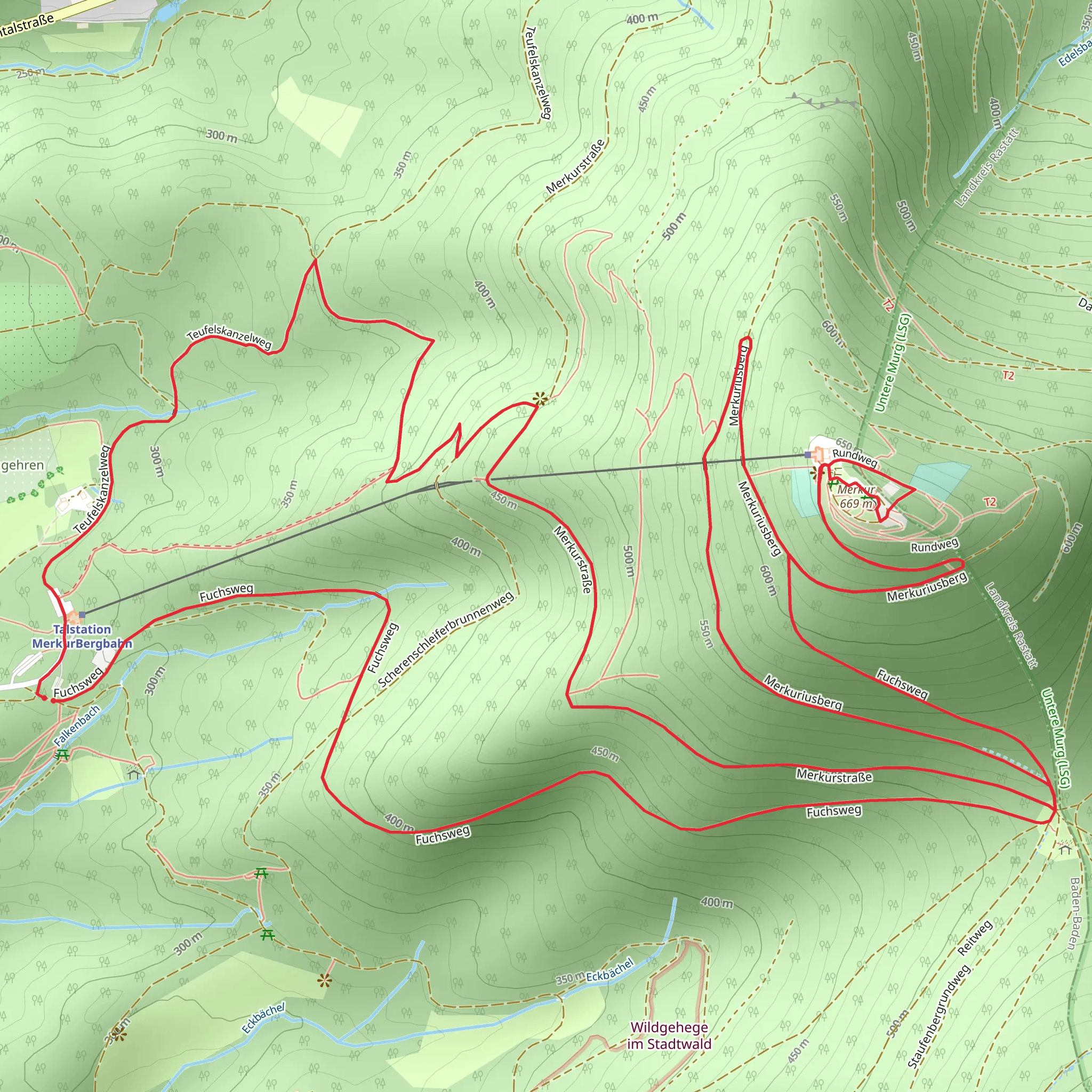 Merkur via Unter dem Merkur mobile static map