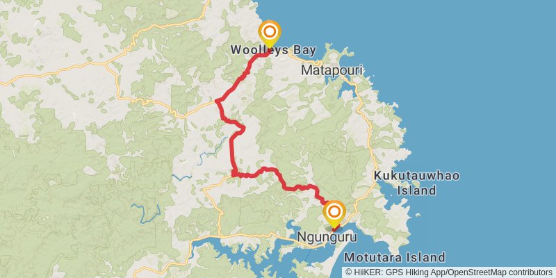 Te Araroa North Island stage 19 Map