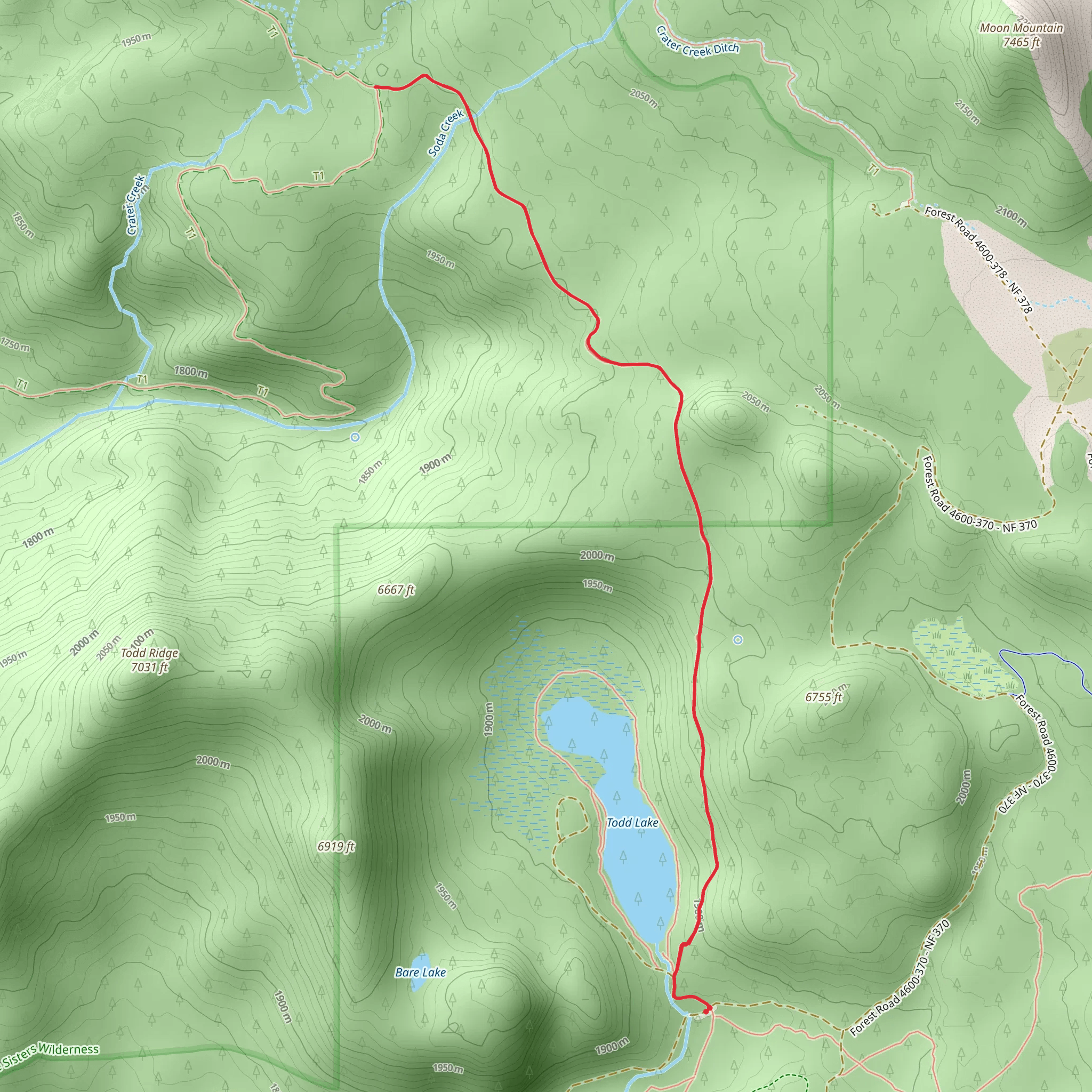 Todd Trail mobile static map