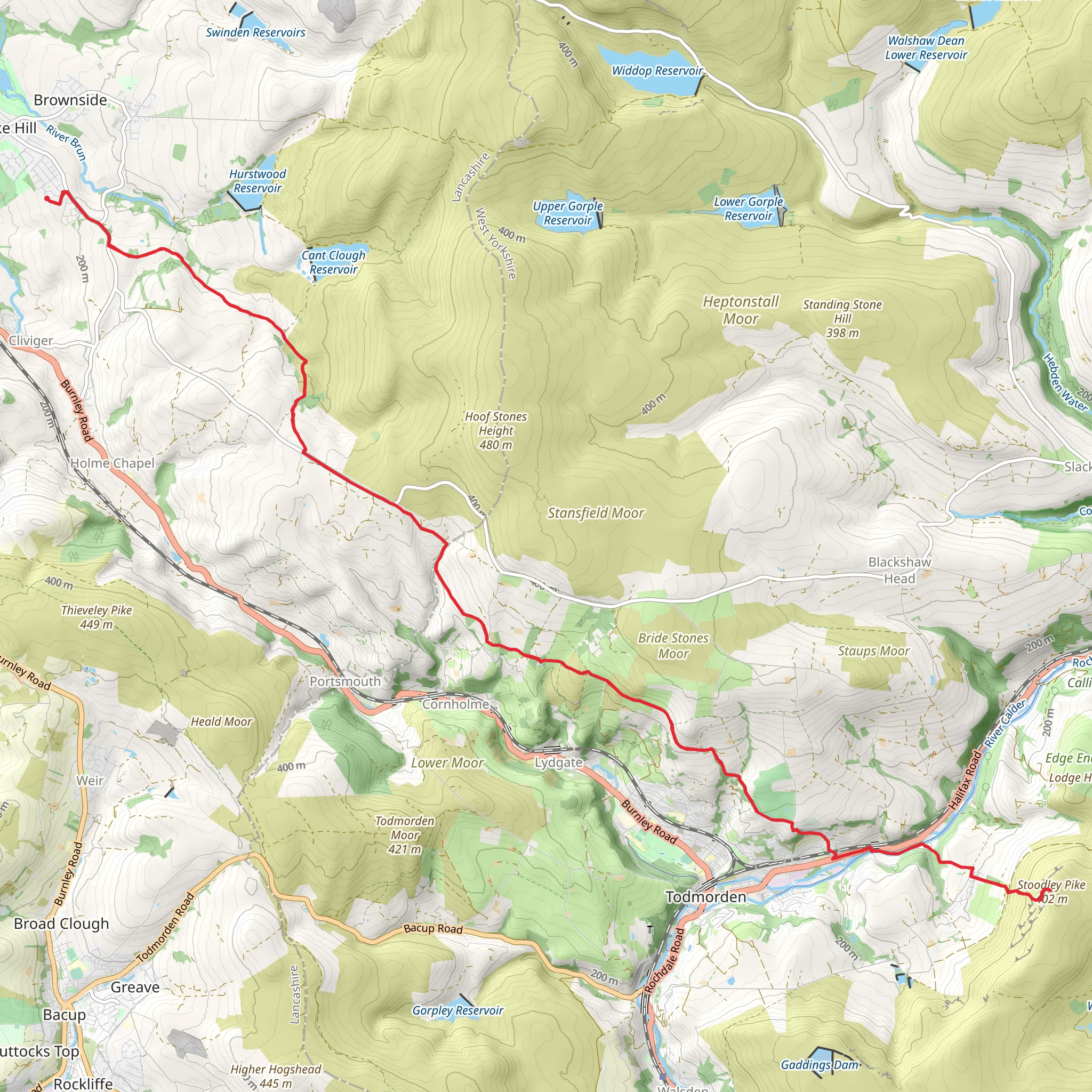 Stoodly Pike Return mobile static map