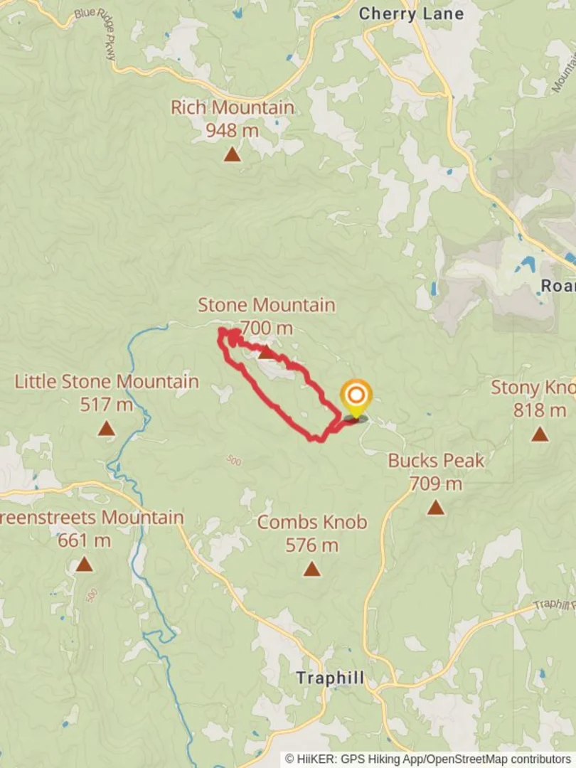 An image depicting the trail Stone Mountain Loop Trail and its surrounding area.