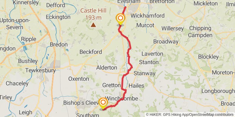 Isbourne Way stage 3 Map