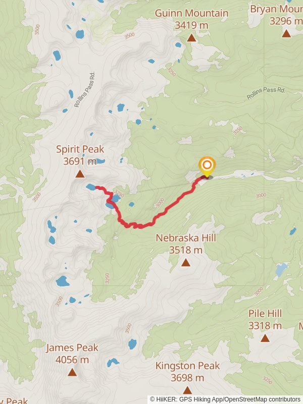 Crater Lakes via South Boulder Creek Trail