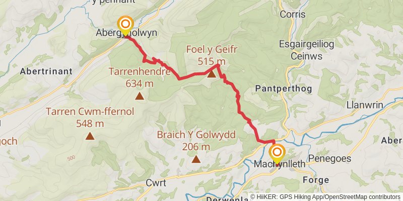 Holyhead to Chepstow Walk stage 16 Map