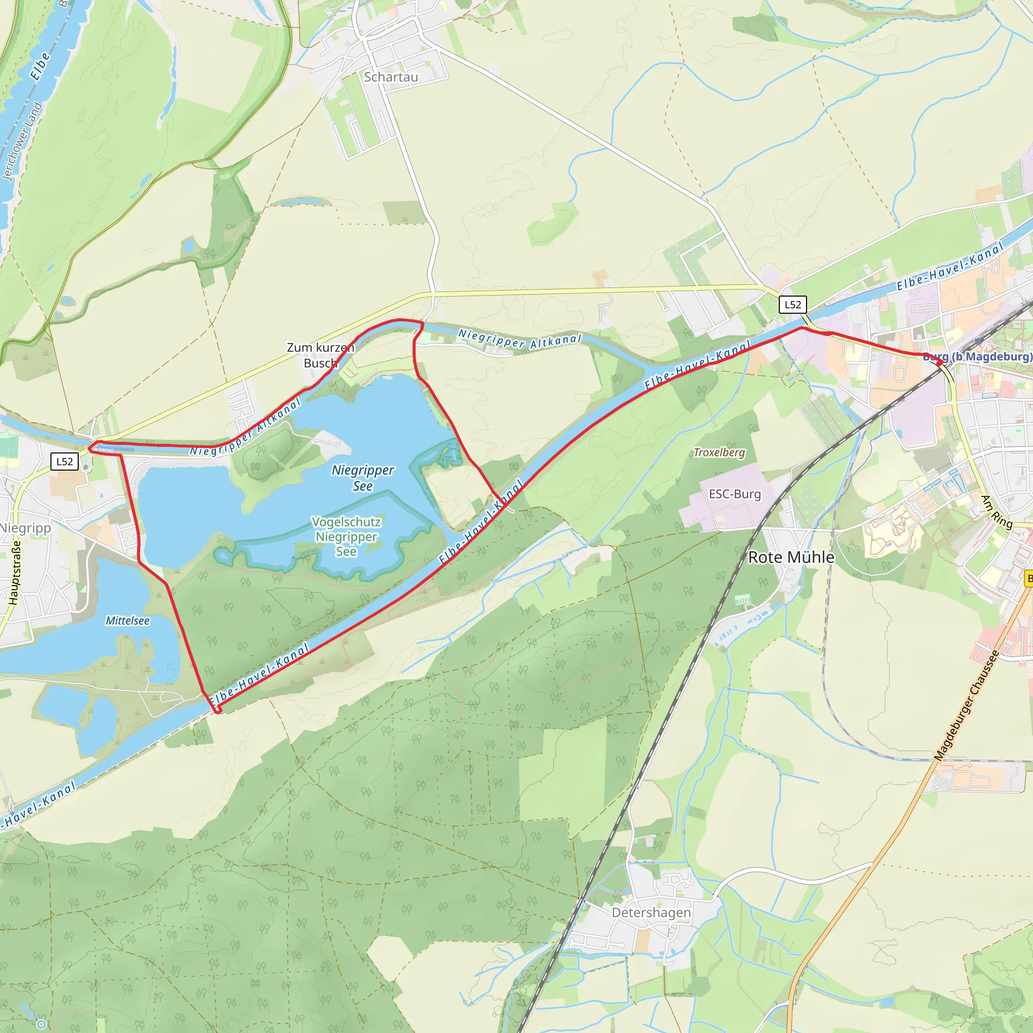 Niegripper See Loop mobile static map
