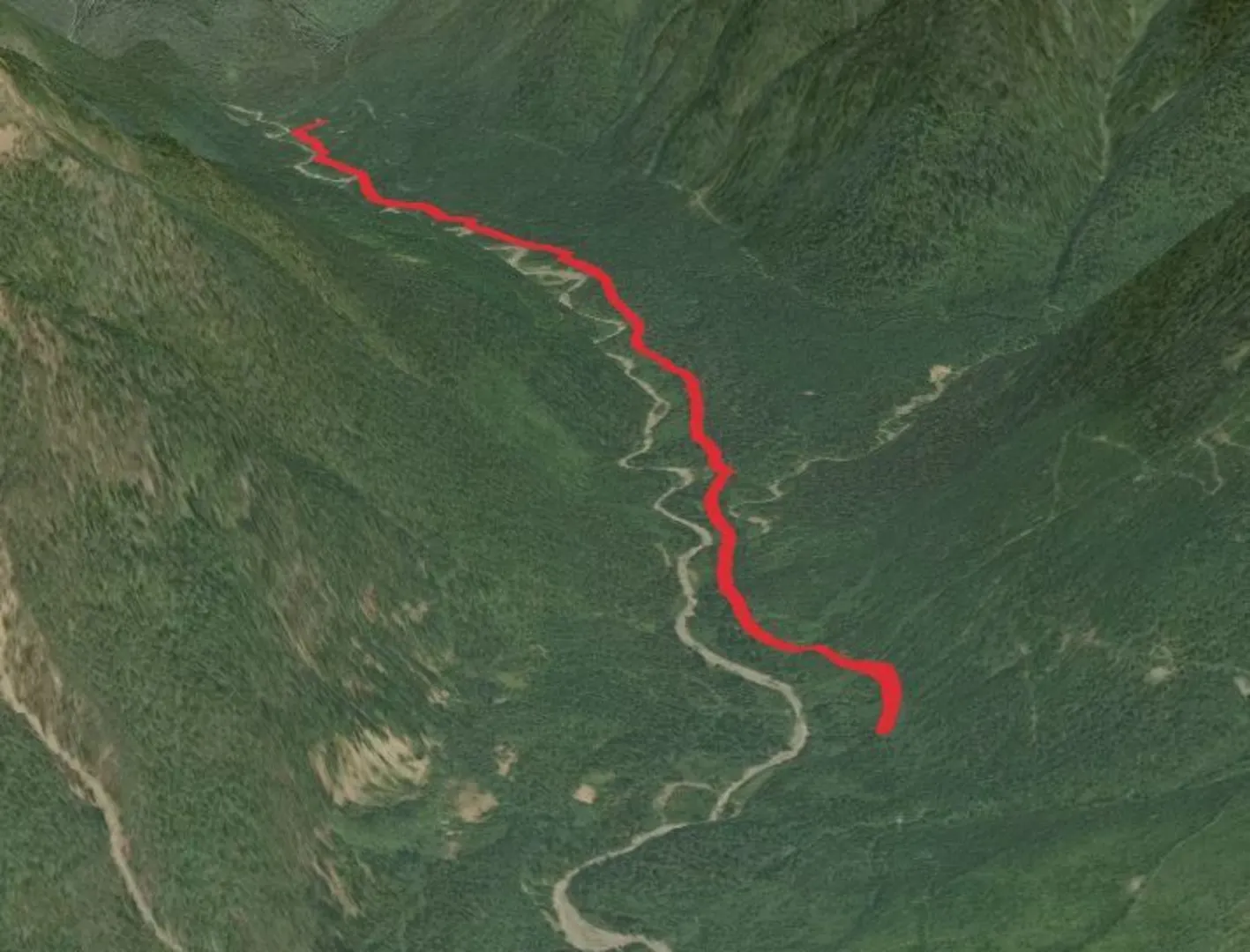 An image depicting the trail South Fork Nooksack Trail and its surrounding area.
