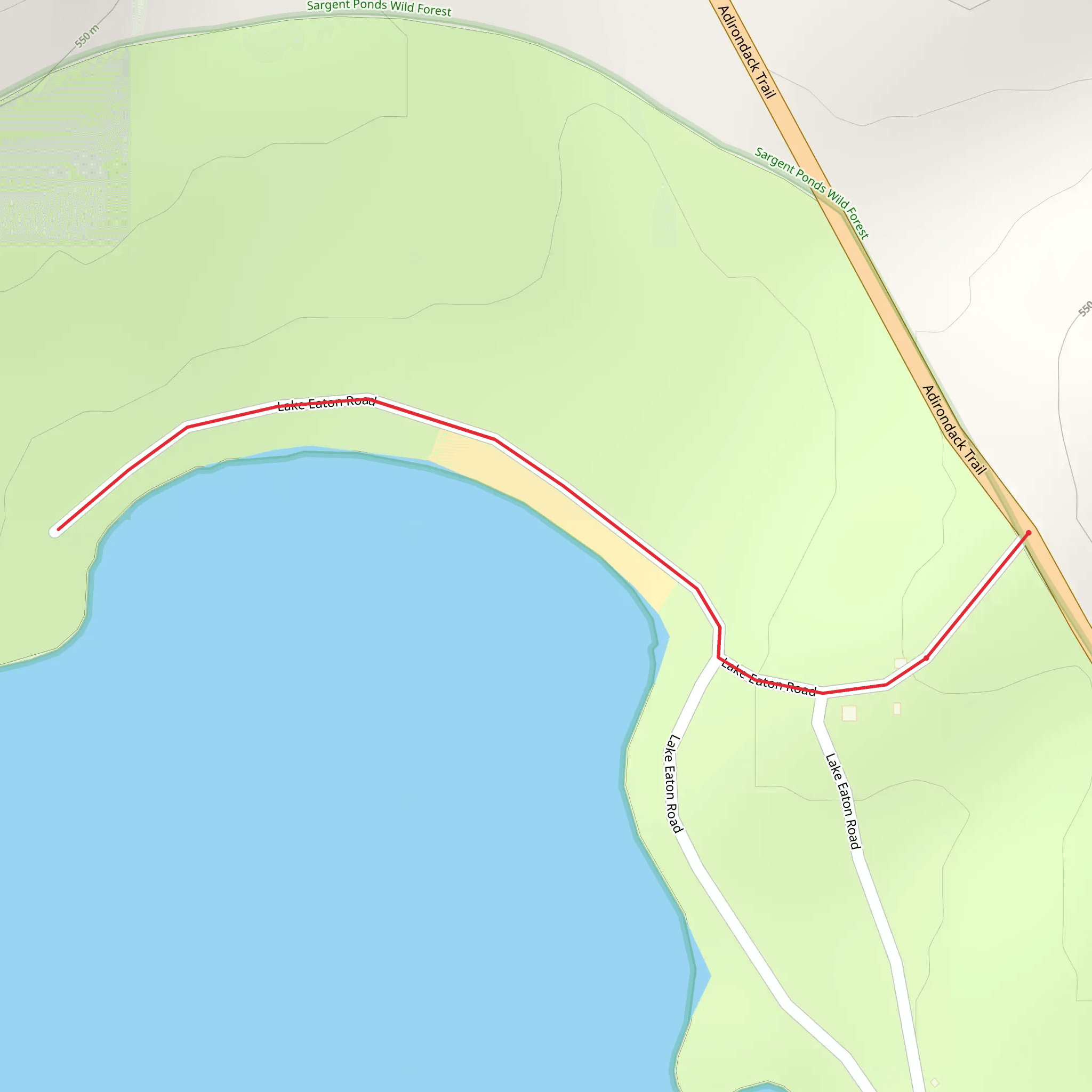 Lake eaton Short North Trail mobile static map