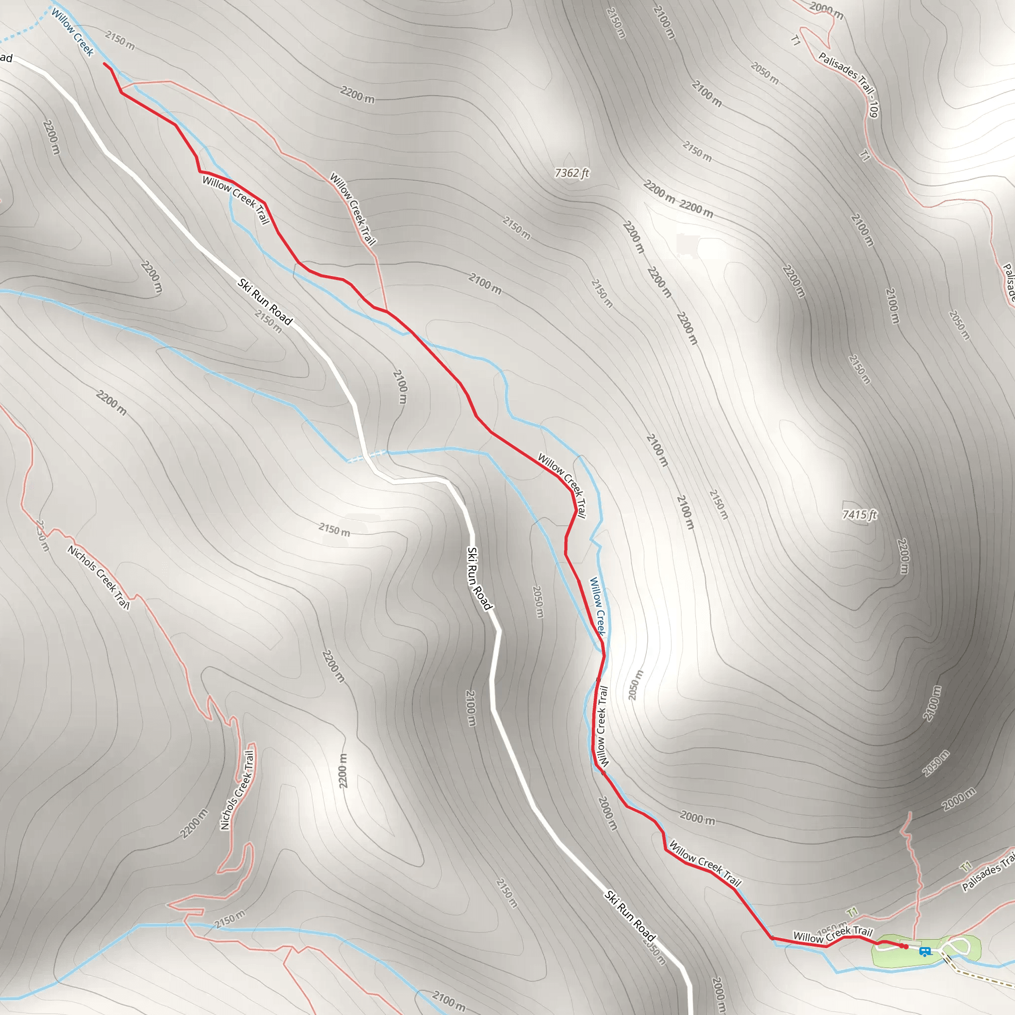 Willow Creek mobile static map