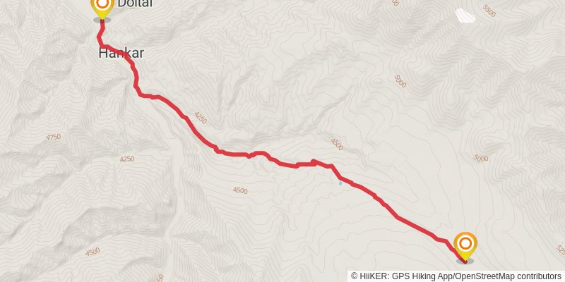 Markha Valley Trek stage 2 Map