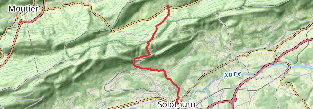 Camino Basel-Geneva via Bern stage 4 Map